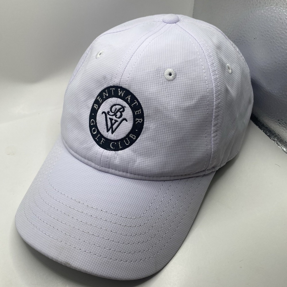 Bent‎ Water Golf Country Club Hat Taylor Made White Drifit Adjustable Strapback